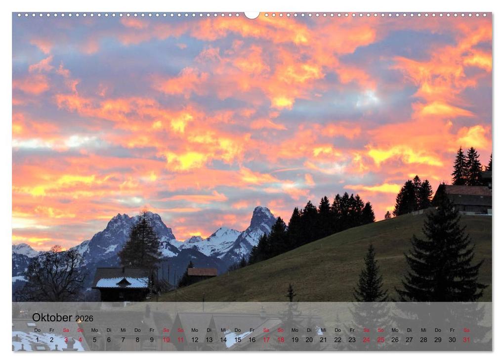 Weitere Ansicht: Saanenland. Ein Kalender aus dem Berner Oberland (hochwertiger Premium Wandkalender 2026 DIN A2 quer), Kunstdruck in Hochglanz | Utes FotografieKontor, Calvendo