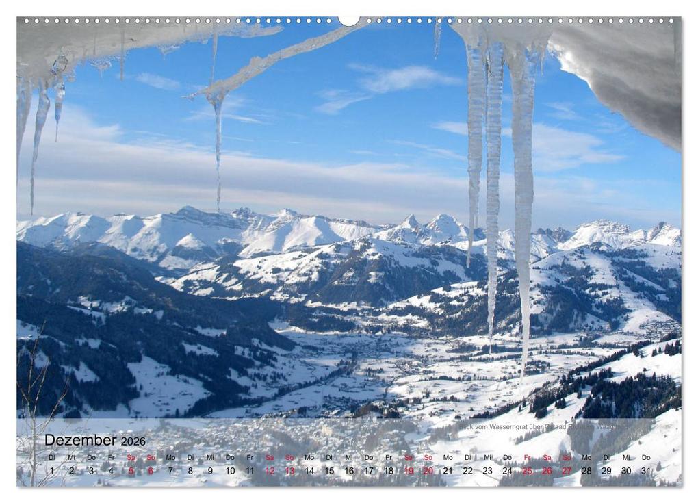 Weitere Ansicht: Saanenland. Ein Kalender aus dem Berner Oberland (hochwertiger Premium Wandkalender 2026 DIN A2 quer), Kunstdruck in Hochglanz | Utes FotografieKontor, Calvendo