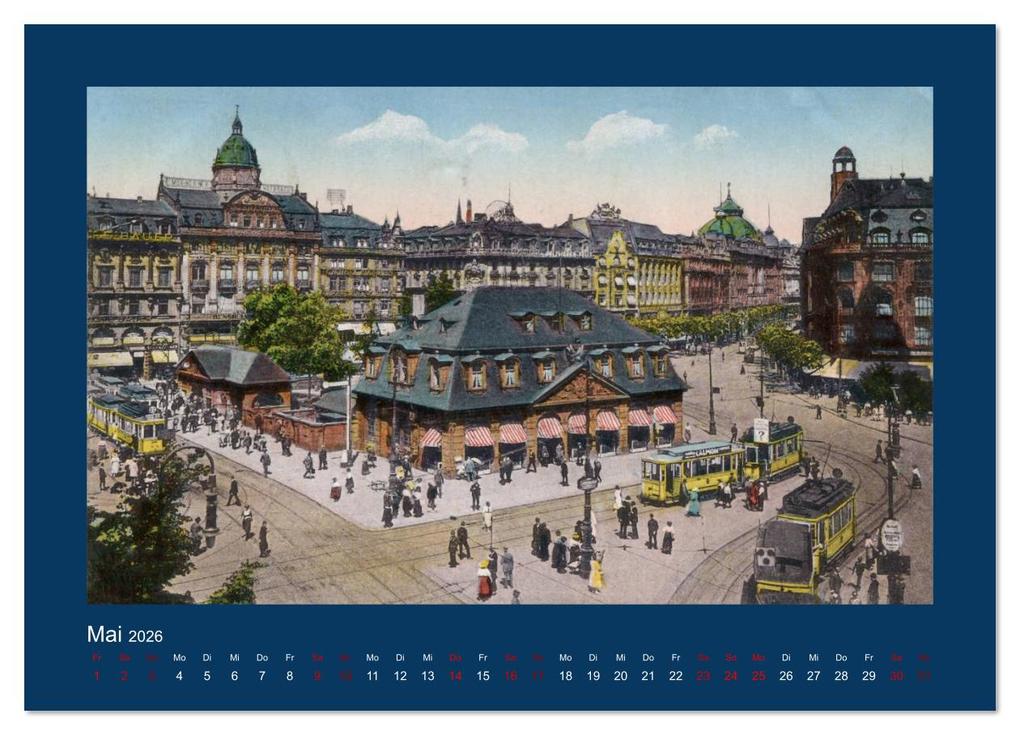 Weitere Ansicht: Historisches Frankfurt am Main von 1888 bis 1918 (Wandkalender 2026 DIN A3 quer), CALVENDO Monatskalender | Jens Siebert, Calvendo