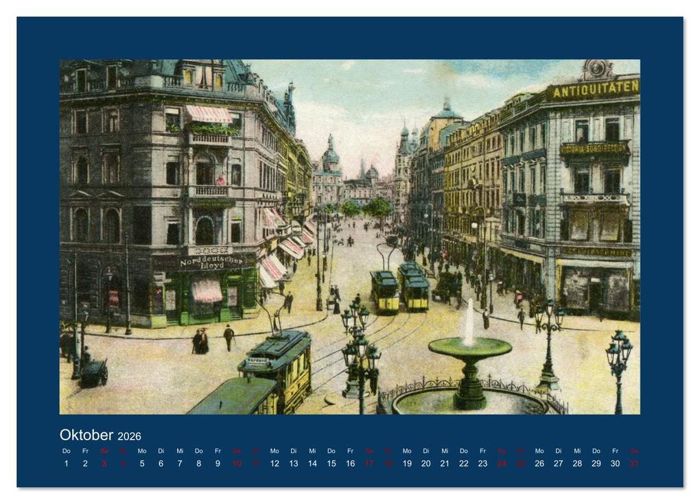 Weitere Ansicht: Historisches Frankfurt am Main von 1888 bis 1918 (Wandkalender 2026 DIN A3 quer), CALVENDO Monatskalender | Jens Siebert, Calvendo