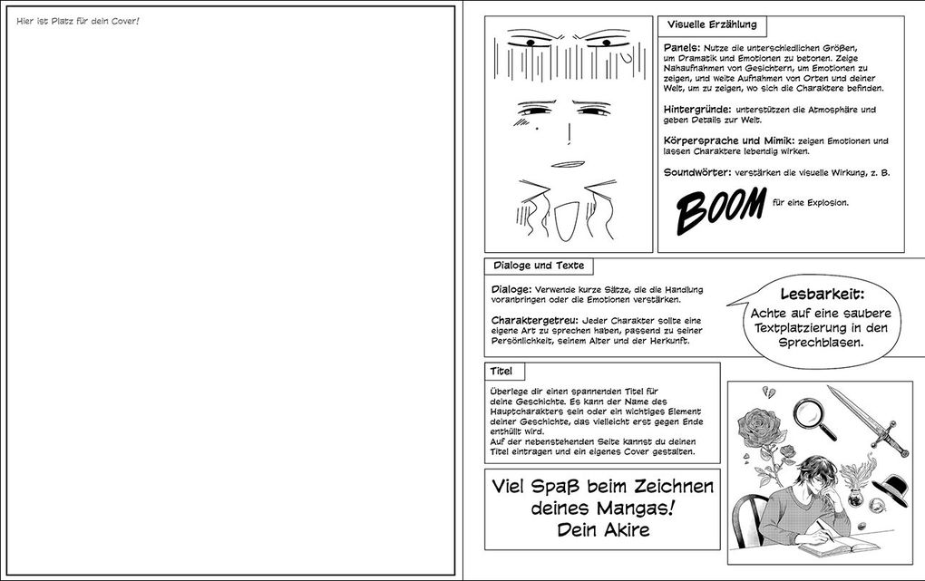 Weitere Ansicht: Zeichne deinen eigenen Manga! | Akire Aizumito