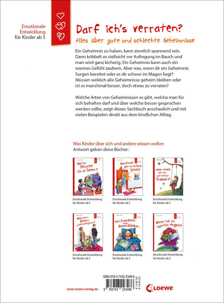 Weitere Ansicht: Darf ich's verraten? Alles über gute und schlechte Geheimnisse | Dagmar Geisler