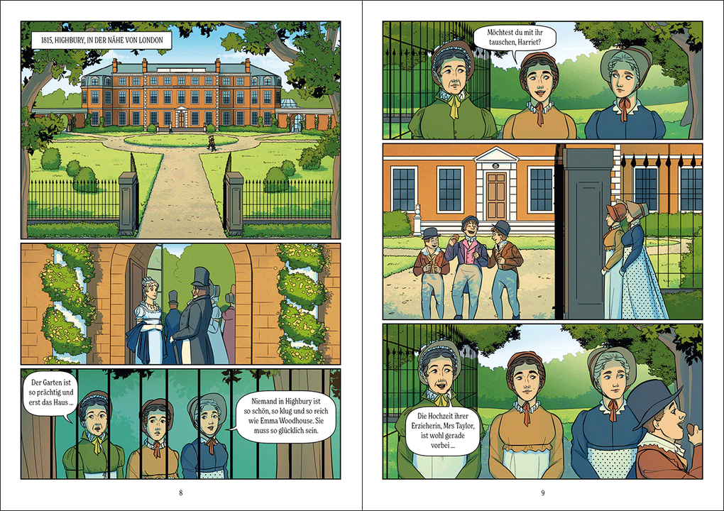 Weitere Ansicht: Emma - Die Graphic Novel nach Jane Austen | Jane Austen, Claudia Kühn