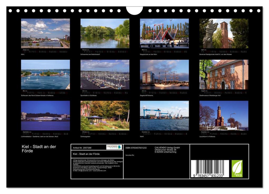 Weitere Ansicht: Kiel - Stadt an der Förde (Wandkalender 2026 DIN A4 quer), CALVENDO Monatskalender | Calvendo