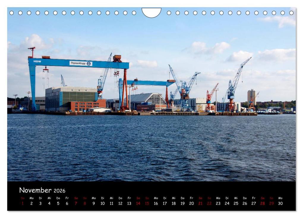 Weitere Ansicht: Kiel - Stadt an der Förde (Wandkalender 2026 DIN A4 quer), CALVENDO Monatskalender | Calvendo