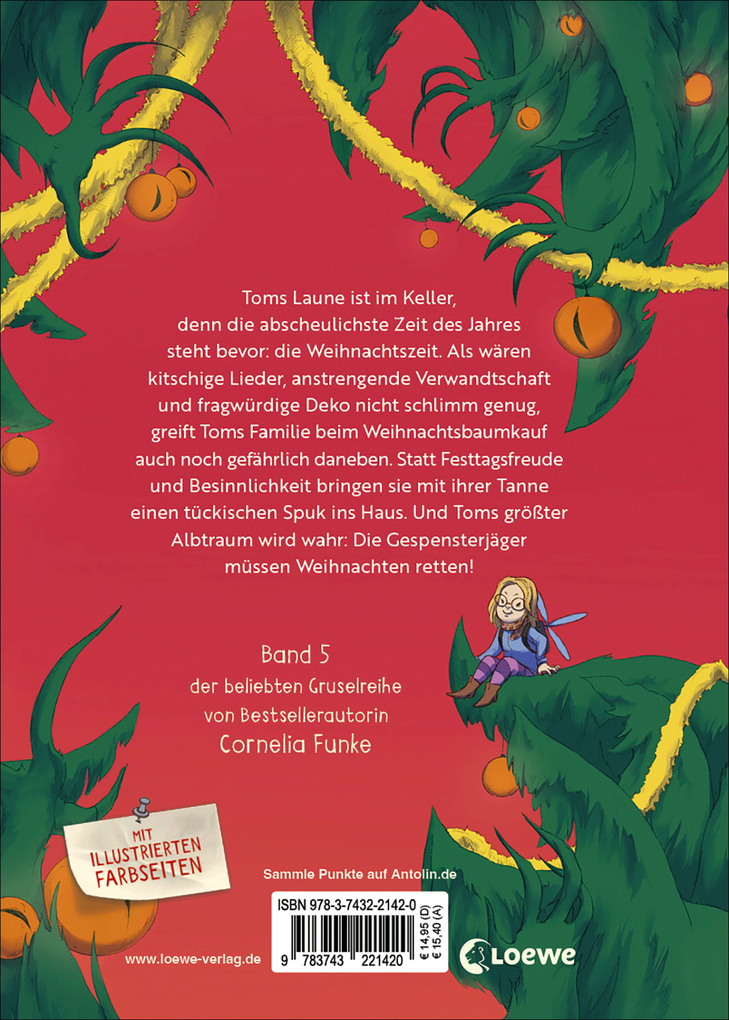 Weitere Ansicht: Gespensterjäger und der Weihnachtsspuk (Band 5) - Mit 8 illustrierten Farbseiten | Cornelia Funke