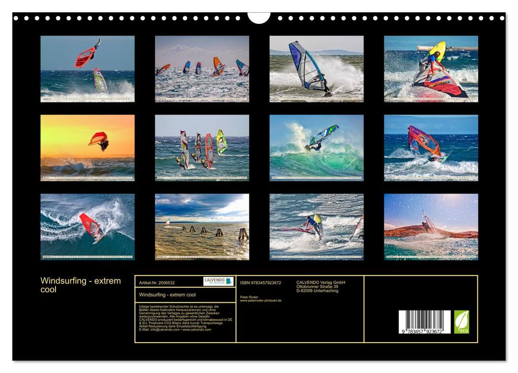 Weitere Ansicht: Windsurfing - extrem cool (Wandkalender 2026 DIN A3 quer), CALVENDO Monatskalender | Peter Roder, Calvendo