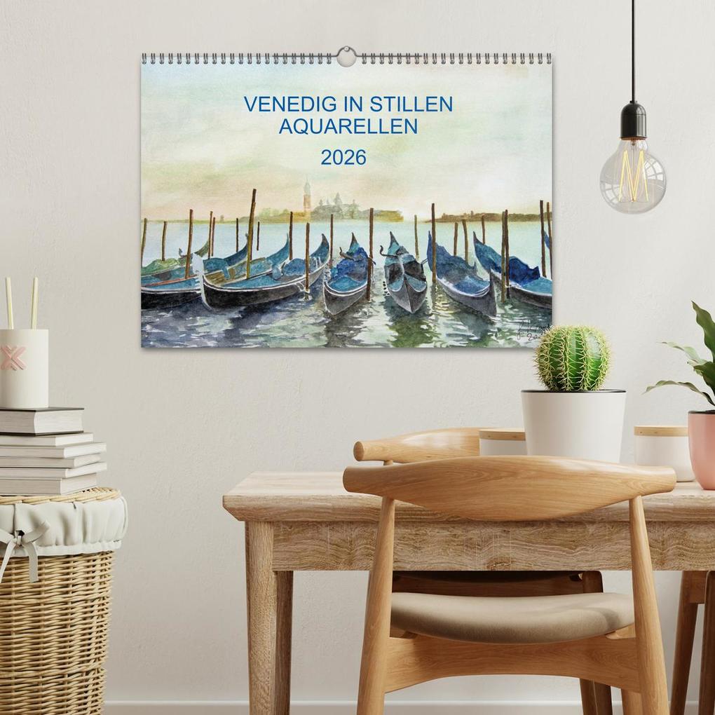 Weitere Ansicht: Venedig in stillen Aquarellen (Wandkalender 2026 DIN A3 quer), CALVENDO Monatskalender | Gerhard Kraus, Calvendo