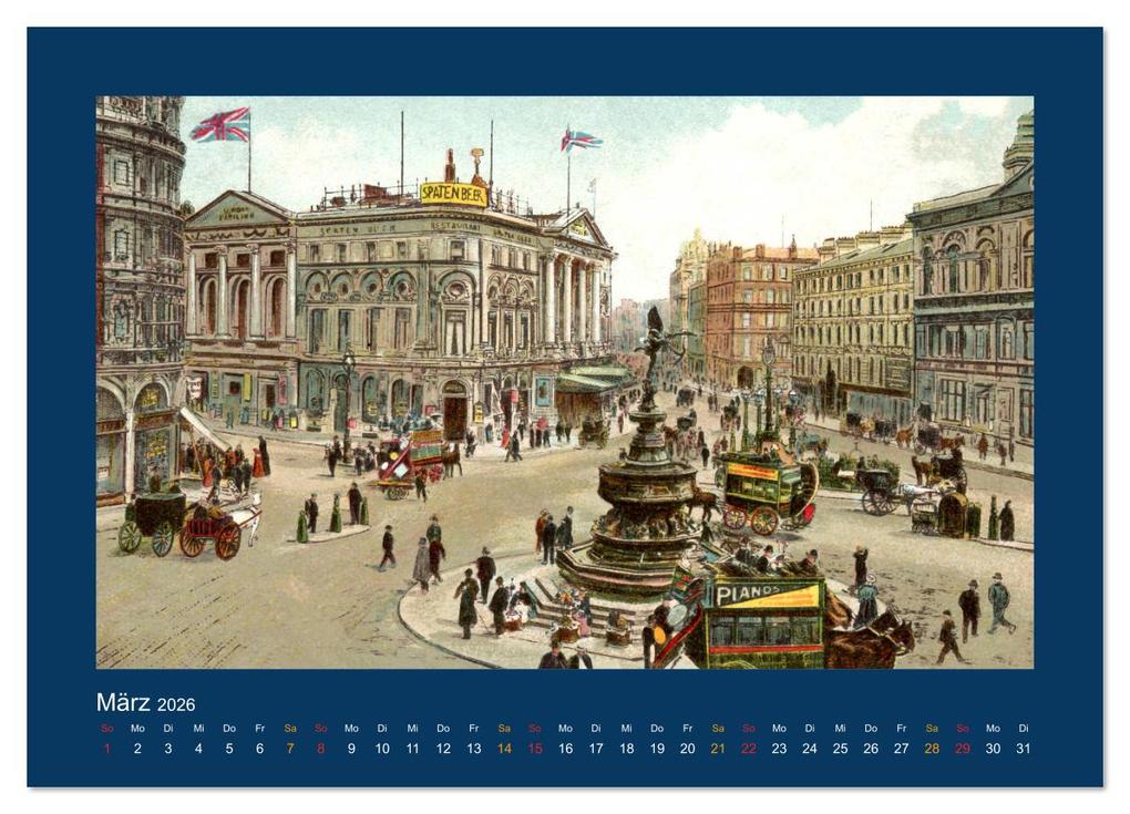 Weitere Ansicht: Historisches London von 1888 bis 1918 (Wandkalender 2026 DIN A4 quer), CALVENDO Monatskalender | Jens Siebert, Calvendo
