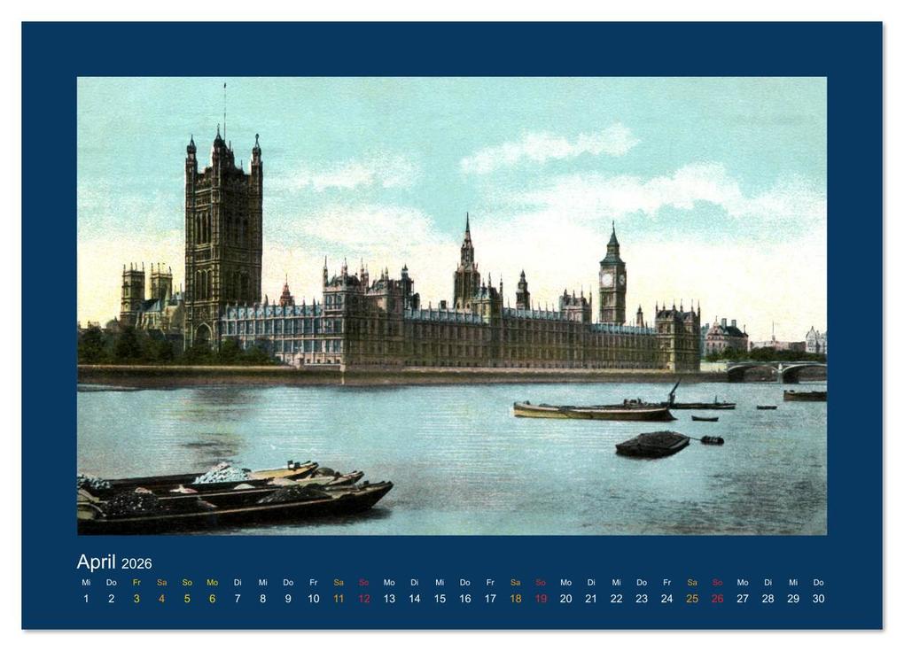 Weitere Ansicht: Historisches London von 1888 bis 1918 (Wandkalender 2026 DIN A4 quer), CALVENDO Monatskalender | Jens Siebert, Calvendo