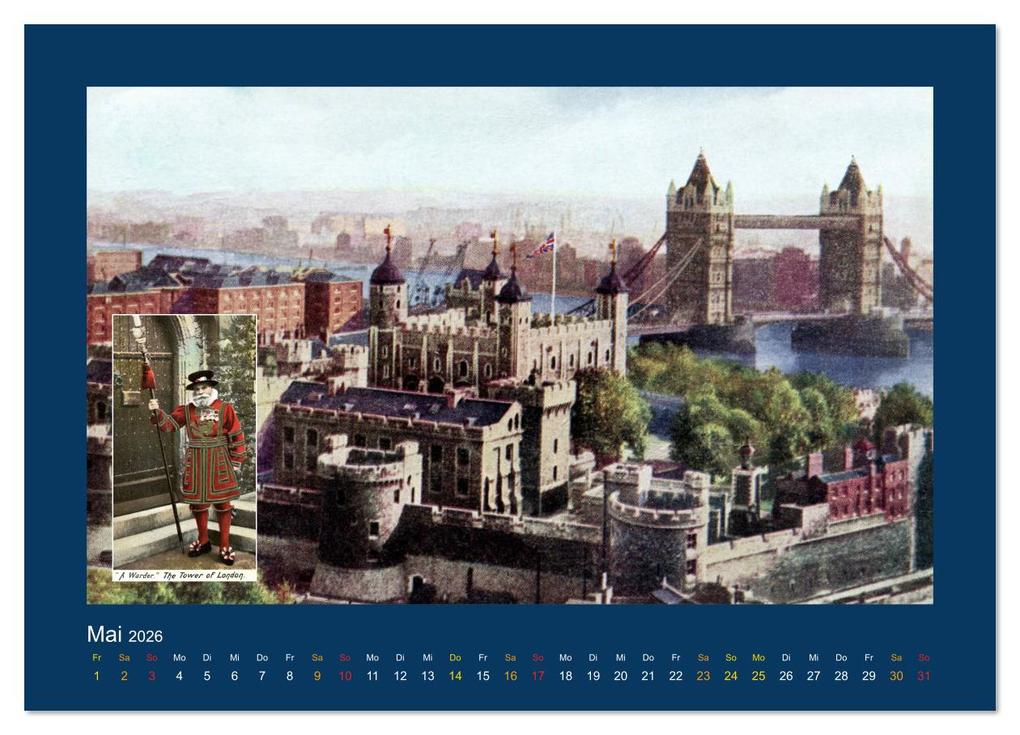 Weitere Ansicht: Historisches London von 1888 bis 1918 (Wandkalender 2026 DIN A4 quer), CALVENDO Monatskalender | Jens Siebert, Calvendo