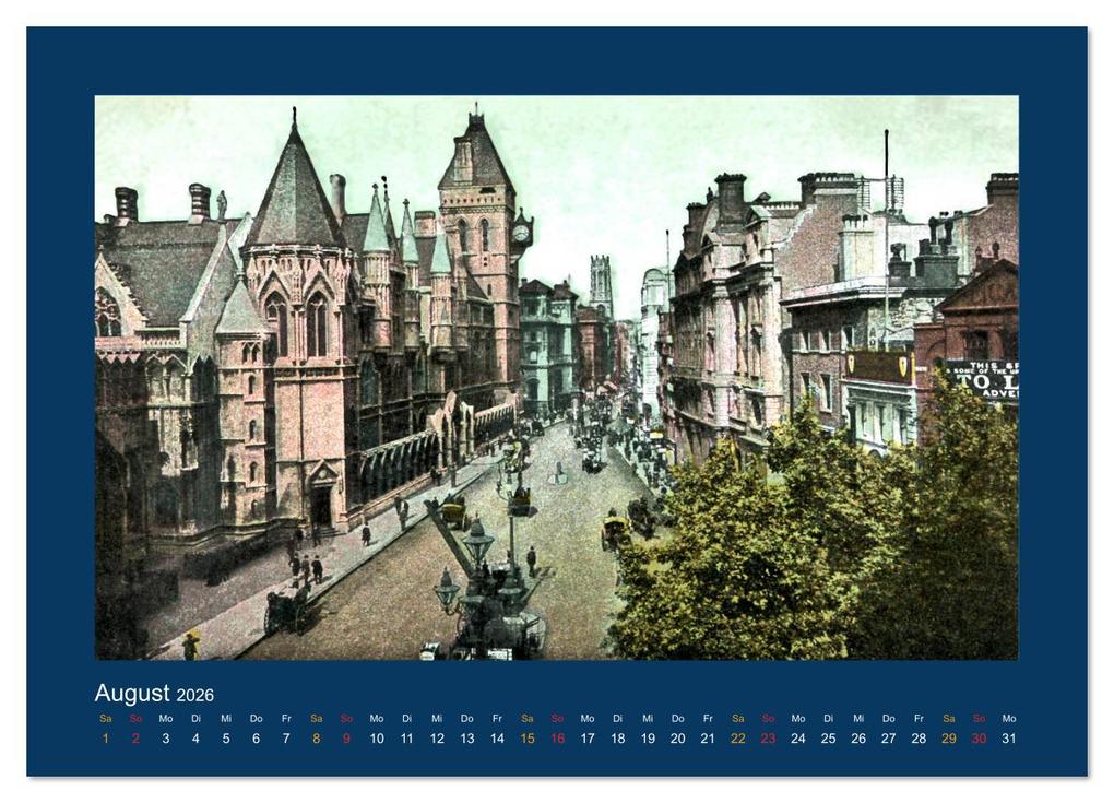 Weitere Ansicht: Historisches London von 1888 bis 1918 (Wandkalender 2026 DIN A4 quer), CALVENDO Monatskalender | Jens Siebert, Calvendo