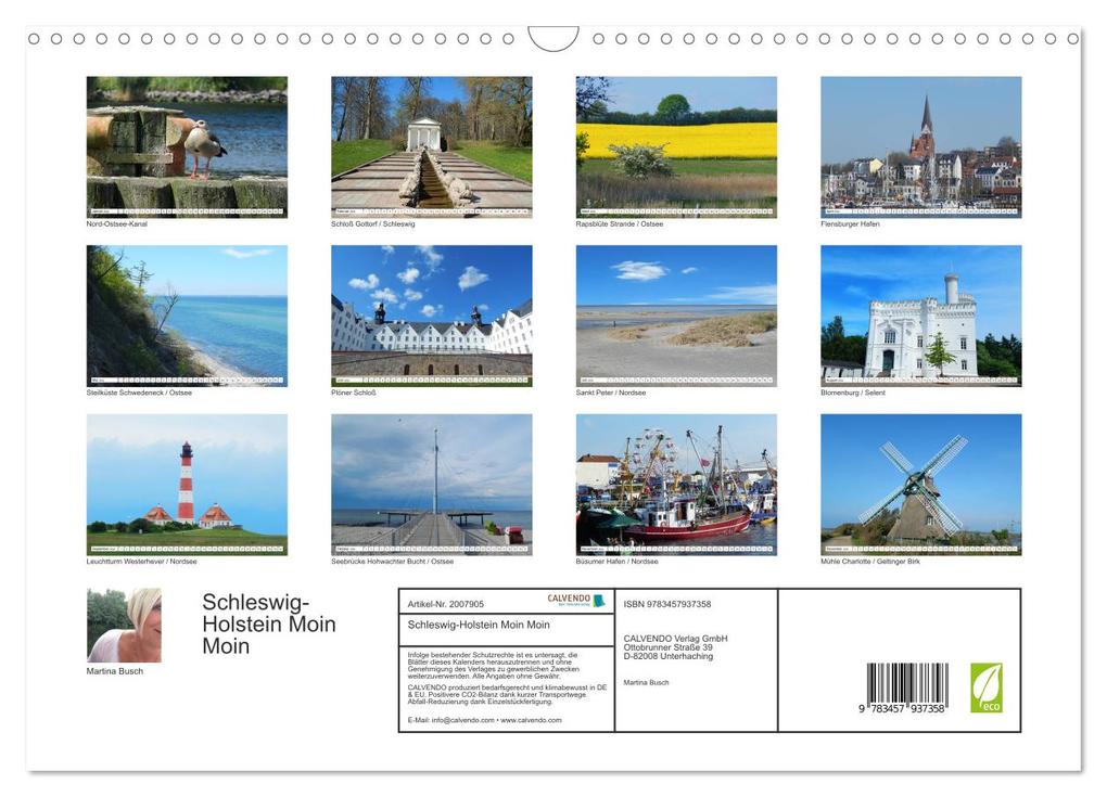 Weitere Ansicht: Schleswig-Holstein Moin Moin (Wandkalender 2026 DIN A3 quer), CALVENDO Monatskalender | Martina Busch, Calvendo
