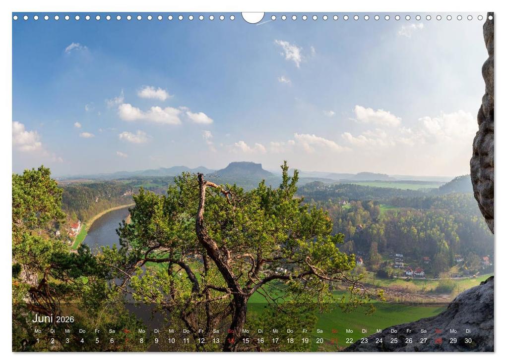Weitere Ansicht: Elbsandsteingebirge - Rund um die Bastei (Wandkalender 2026 DIN A3 quer), CALVENDO Monatskalender | Thorsten Wege / twfoto, Calvendo