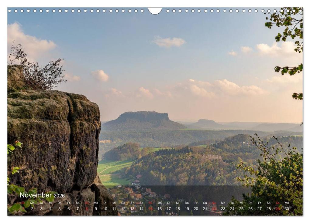 Weitere Ansicht: Elbsandsteingebirge - Rund um die Bastei (Wandkalender 2026 DIN A3 quer), CALVENDO Monatskalender | Thorsten Wege / twfoto, Calvendo
