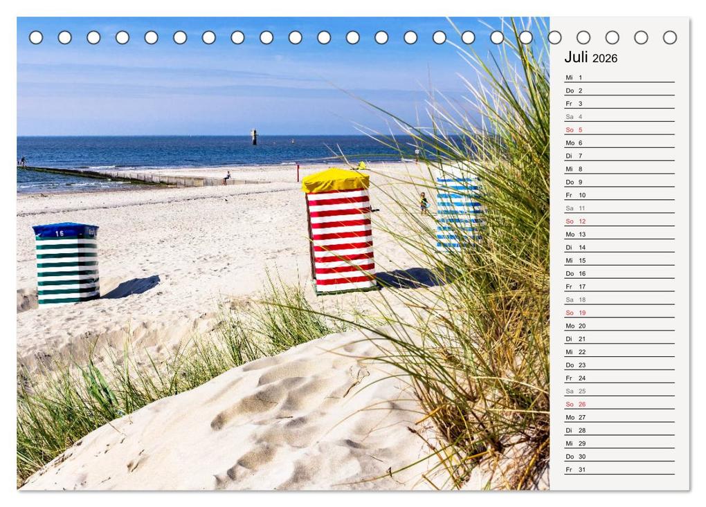 Weitere Ansicht: BORKUM Geburtstagskalender mit Planerfunktion (Tischkalender 2026 DIN A5 quer), CALVENDO Monatskalender | Andrea Dreegmeyer, Calvendo