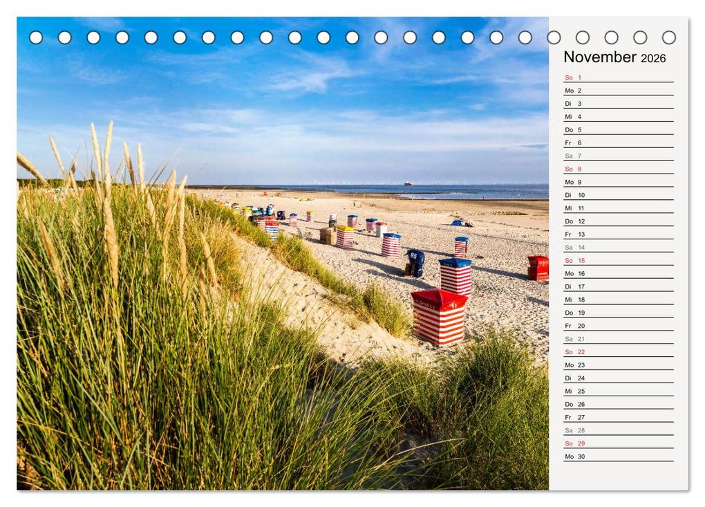 Weitere Ansicht: BORKUM Geburtstagskalender mit Planerfunktion (Tischkalender 2026 DIN A5 quer), CALVENDO Monatskalender | Andrea Dreegmeyer, Calvendo