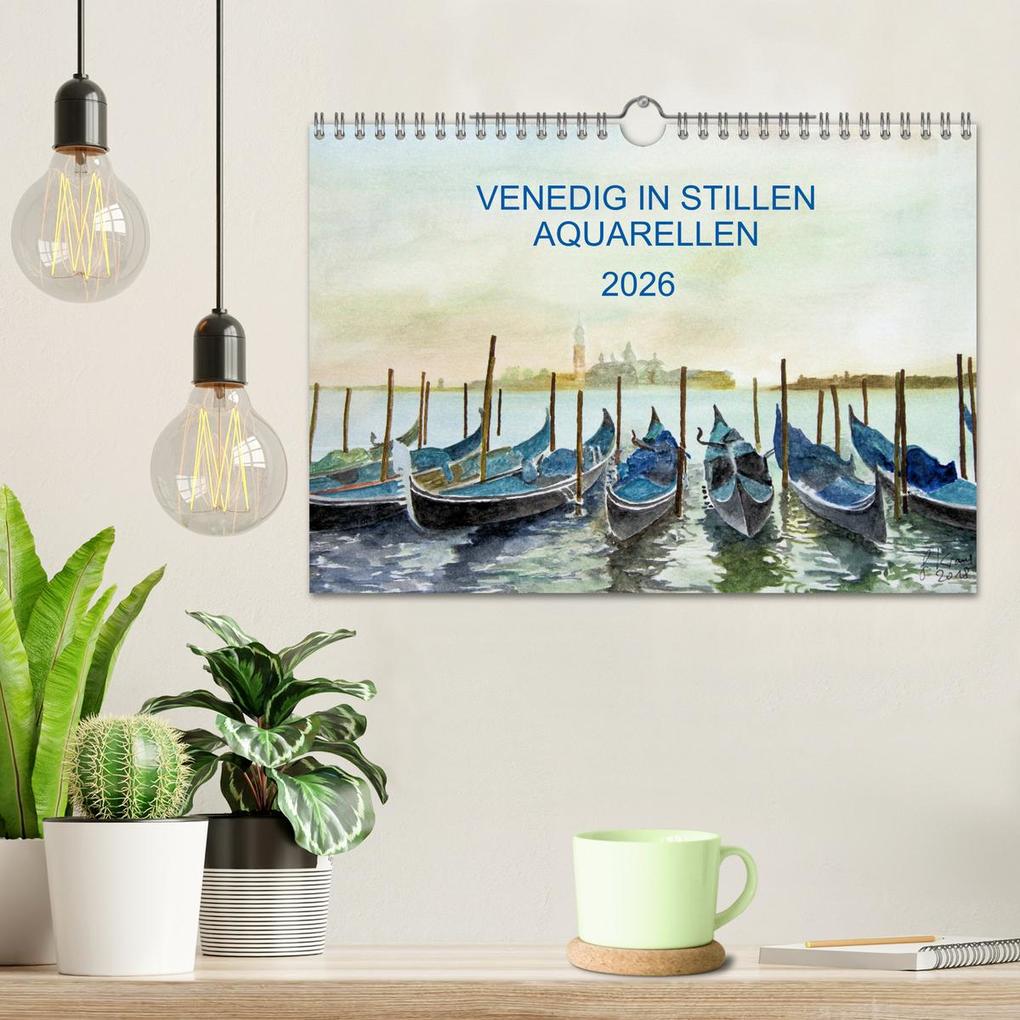 Weitere Ansicht: Venedig in stillen Aquarellen (Wandkalender 2026 DIN A4 quer), CALVENDO Monatskalender | Gerhard Kraus, Calvendo
