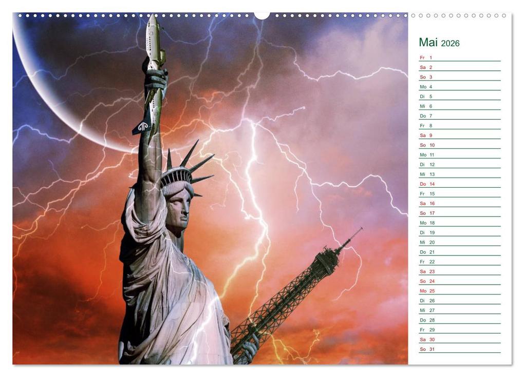 Weitere Ansicht: Faszination Blitze beeindruckende Fotos (hochwertiger Premium Wandkalender 2026 DIN A2 quer), Kunstdruck in Hochglanz | Stefan Widerstein - SteWi.info, Calvendo