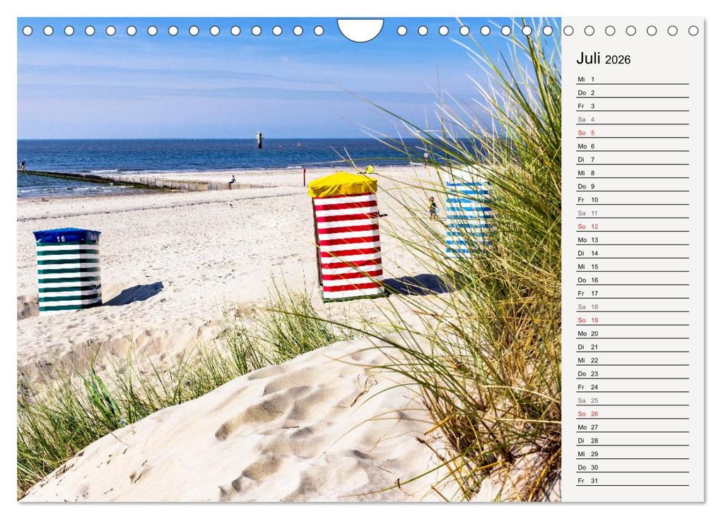 Weitere Ansicht: BORKUM Geburtstagskalender mit Planerfunktion (Wandkalender 2026 DIN A4 quer), CALVENDO Monatskalender | Andrea Dreegmeyer, Calvendo