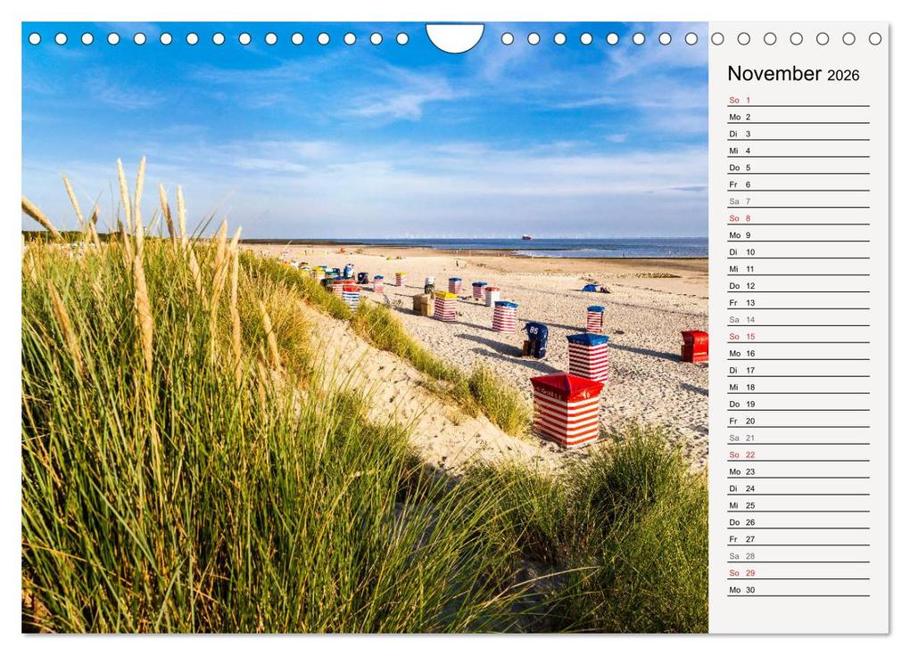 Weitere Ansicht: BORKUM Geburtstagskalender mit Planerfunktion (Wandkalender 2026 DIN A4 quer), CALVENDO Monatskalender | Andrea Dreegmeyer, Calvendo