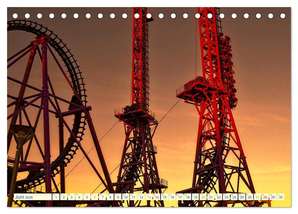 Weitere Ansicht: Achterbahn - extrem (Tischkalender 2026 DIN A5 quer), CALVENDO Monatskalender | Peter Roder, Calvendo