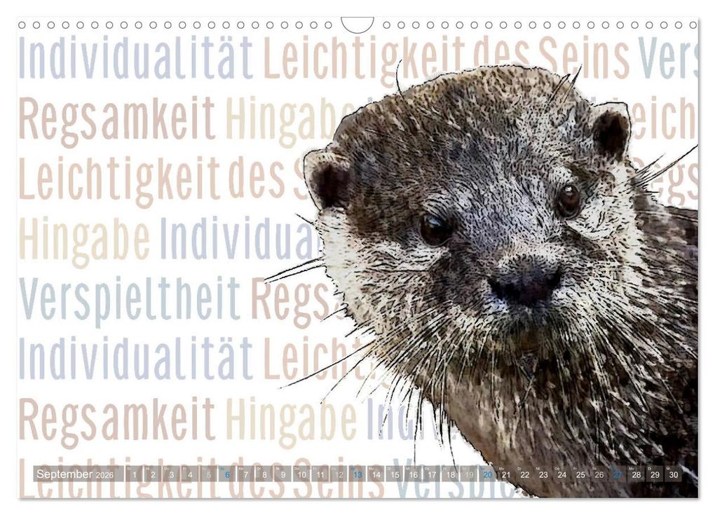 Weitere Ansicht: Mein wildes Krafttier und seine spirituellen Werte. (Wandkalender 2026 DIN A3 quer), CALVENDO Monatskalender | Calvendo, Astrid Ryzek