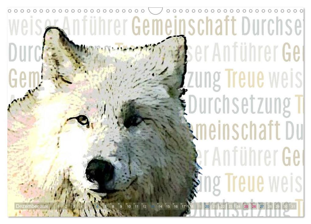 Weitere Ansicht: Mein wildes Krafttier und seine spirituellen Werte. (Wandkalender 2026 DIN A3 quer), CALVENDO Monatskalender | Calvendo, Astrid Ryzek