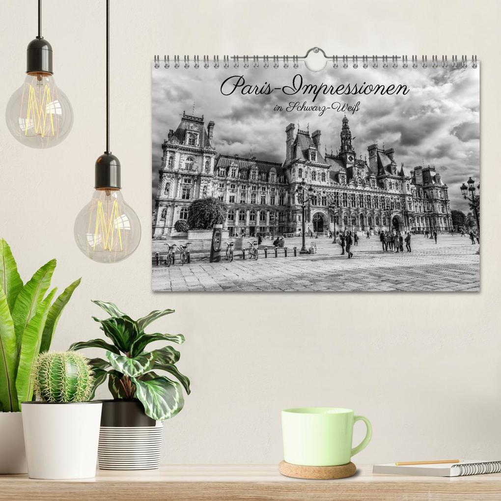 Weitere Ansicht: Paris-Impressionen in Schwarz-Weiß (Wandkalender 2026 DIN A4 quer), CALVENDO Monatskalender | Calvendo, Christian Müller