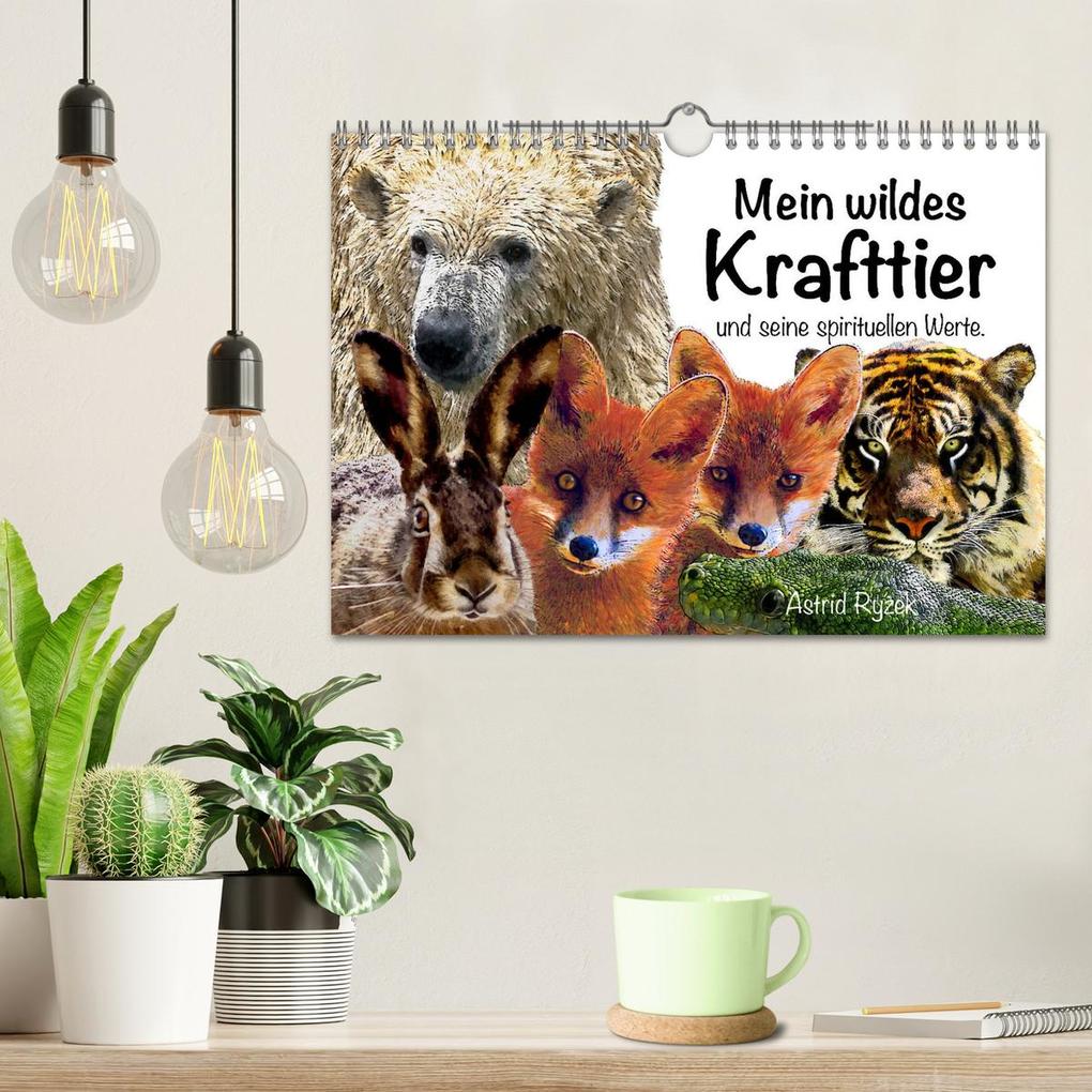 Weitere Ansicht: Mein wildes Krafttier und seine spirituellen Werte. (Wandkalender 2026 DIN A4 quer), CALVENDO Monatskalender | Calvendo, Astrid Ryzek