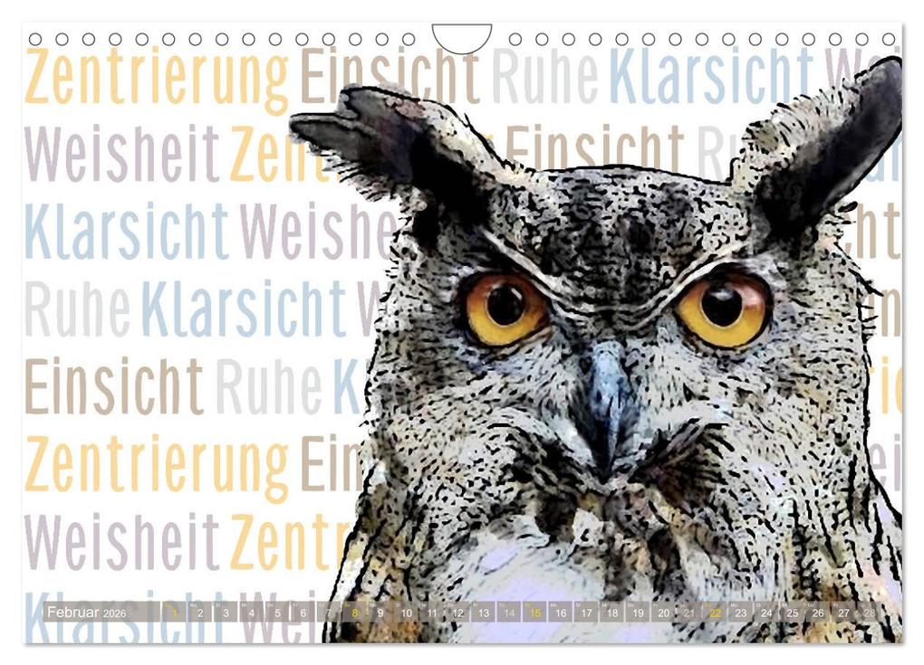 Weitere Ansicht: Mein wildes Krafttier und seine spirituellen Werte. (Wandkalender 2026 DIN A4 quer), CALVENDO Monatskalender | Calvendo, Astrid Ryzek