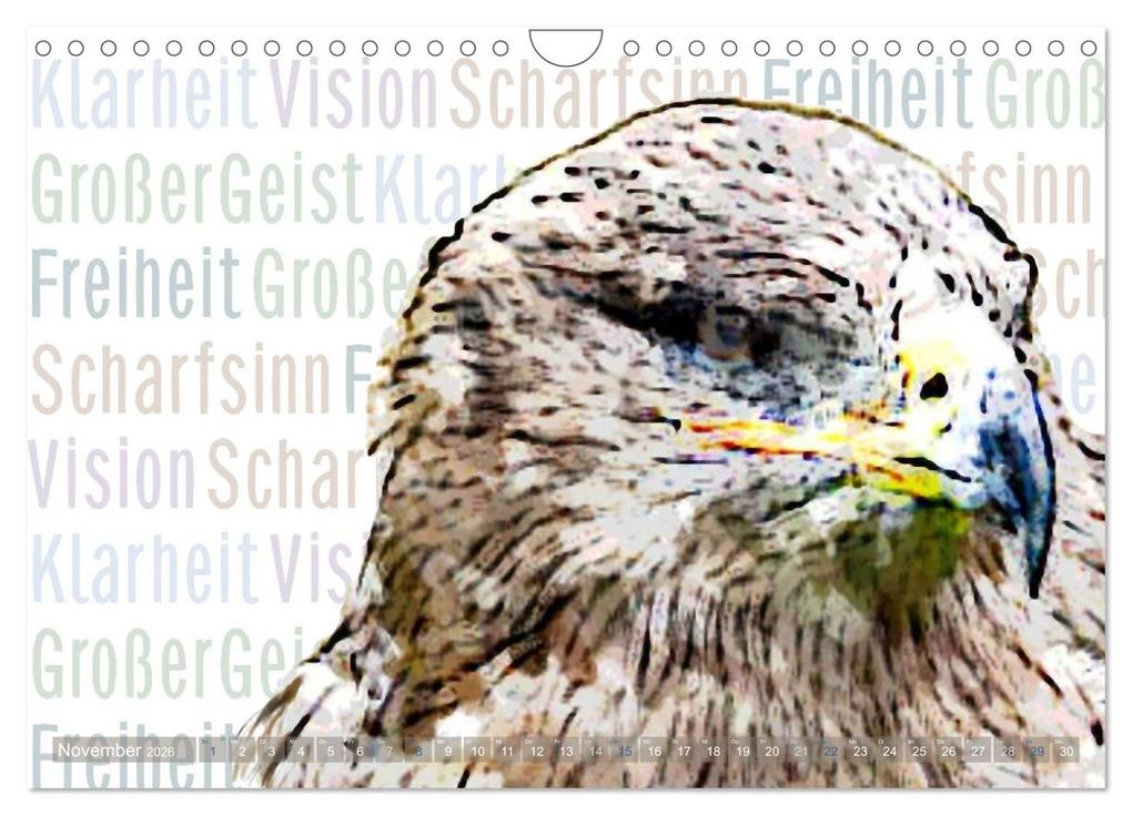 Weitere Ansicht: Mein wildes Krafttier und seine spirituellen Werte. (Wandkalender 2026 DIN A4 quer), CALVENDO Monatskalender | Calvendo, Astrid Ryzek