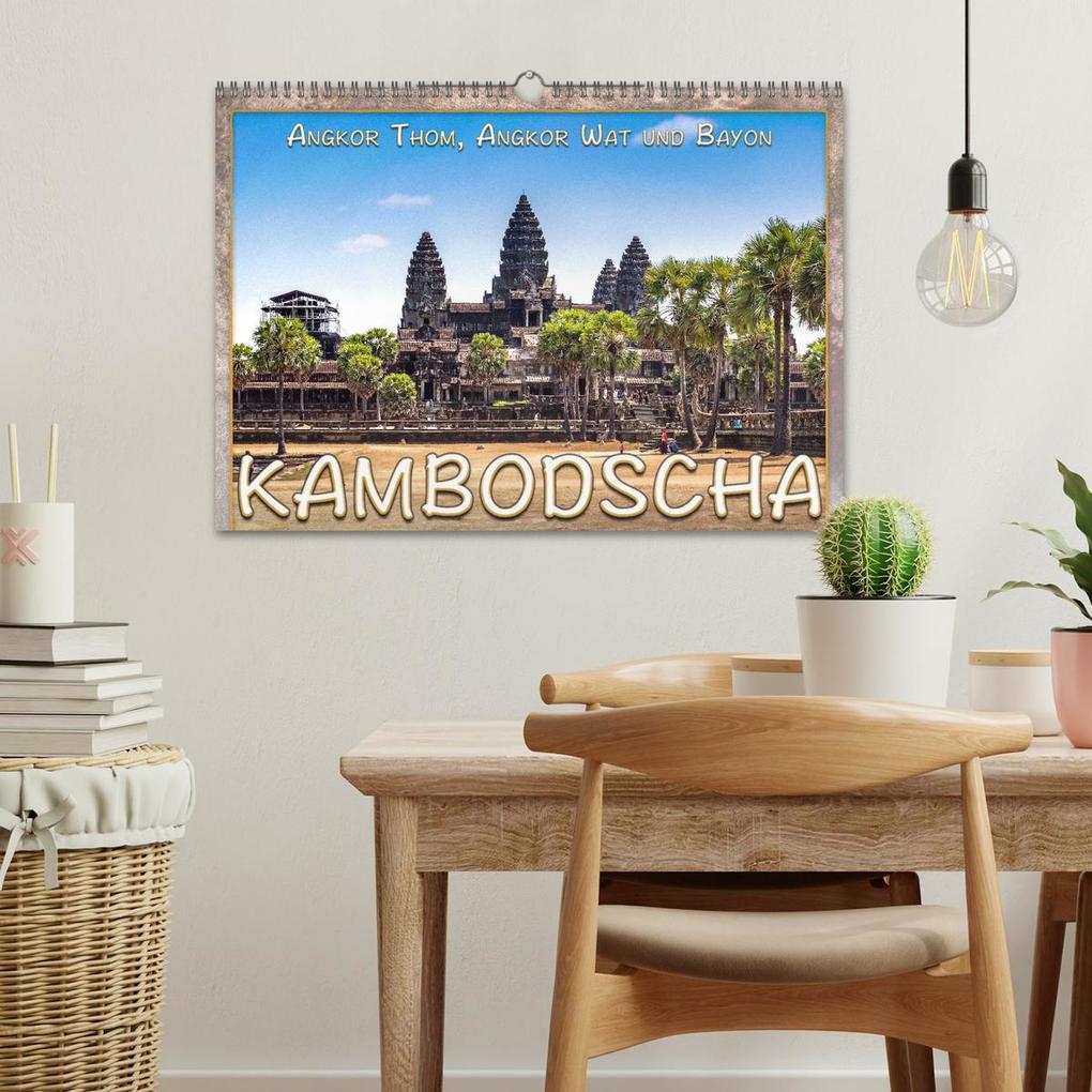 Weitere Ansicht: Kambodscha, Angkor Thom, Angkor Wat und Bayon (Wandkalender 2026 DIN A3 quer), CALVENDO Monatskalender | Dieter Gödecke, Calvendo