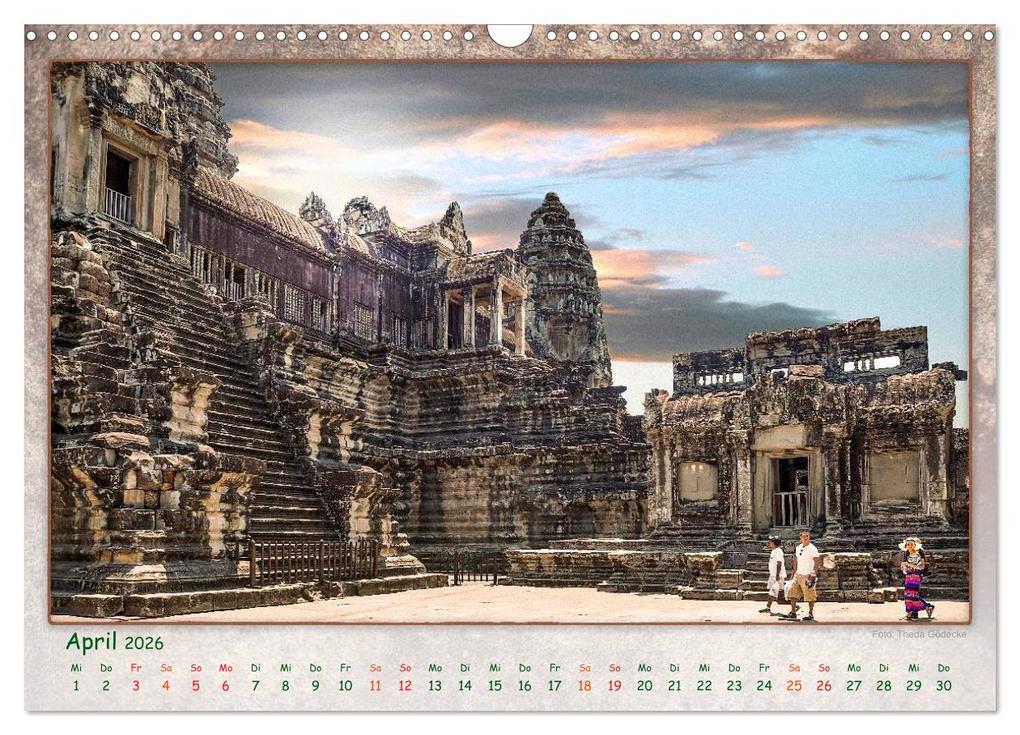 Weitere Ansicht: Kambodscha, Angkor Thom, Angkor Wat und Bayon (Wandkalender 2026 DIN A3 quer), CALVENDO Monatskalender | Dieter Gödecke, Calvendo