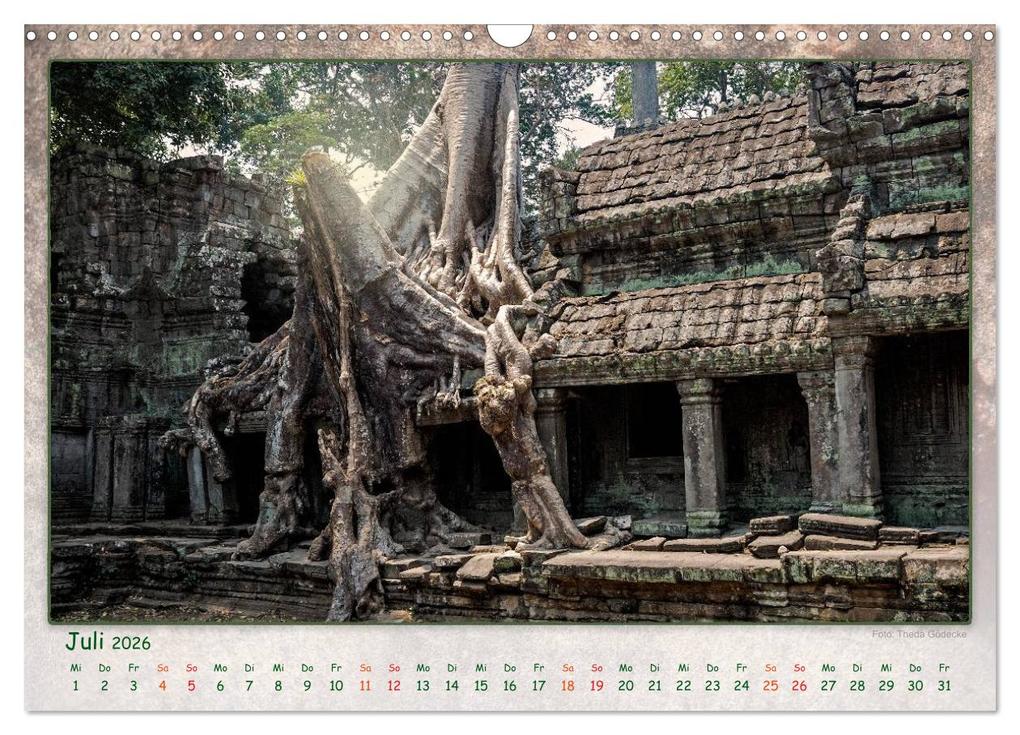 Weitere Ansicht: Kambodscha, Angkor Thom, Angkor Wat und Bayon (Wandkalender 2026 DIN A3 quer), CALVENDO Monatskalender | Dieter Gödecke, Calvendo