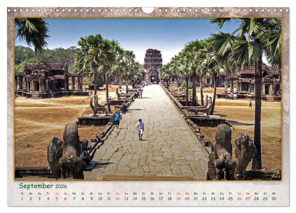 Weitere Ansicht: Kambodscha, Angkor Thom, Angkor Wat und Bayon (Wandkalender 2026 DIN A3 quer), CALVENDO Monatskalender | Dieter Gödecke, Calvendo