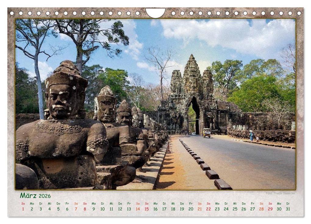 Weitere Ansicht: Kambodscha, Angkor Thom, Angkor Wat und Bayon (Wandkalender 2026 DIN A4 quer), CALVENDO Monatskalender | Dieter Gödecke, Calvendo