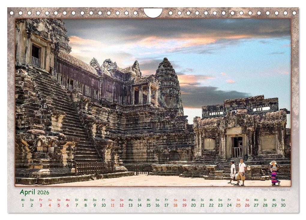 Weitere Ansicht: Kambodscha, Angkor Thom, Angkor Wat und Bayon (Wandkalender 2026 DIN A4 quer), CALVENDO Monatskalender | Dieter Gödecke, Calvendo