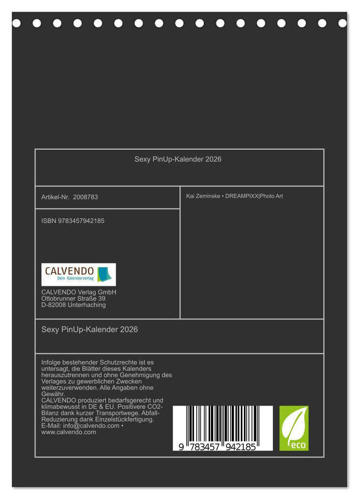 Weitere Ansicht: Sexy PinUp-Kalender 2026 (Tischkalender 2026 DIN A5 hoch), CALVENDO Monatskalender | DREAMPIXX DREAMPIXX, Calvendo, DREAMPIXX
