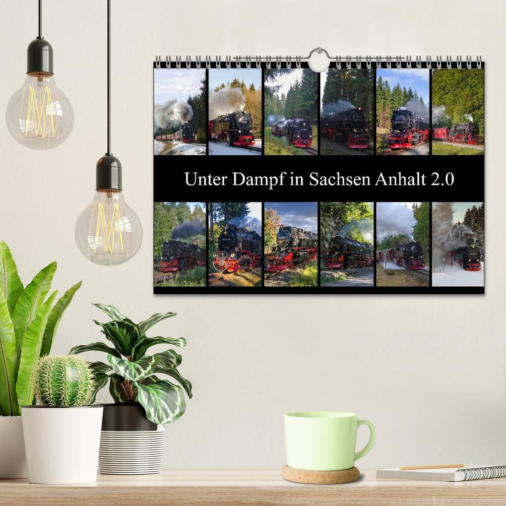 Weitere Ansicht: Unter Dampf in Sachsen Anhalt 2.0 (Wandkalender 2026 DIN A4 quer), CALVENDO Monatskalender | Steffen Gierok, Calvendo