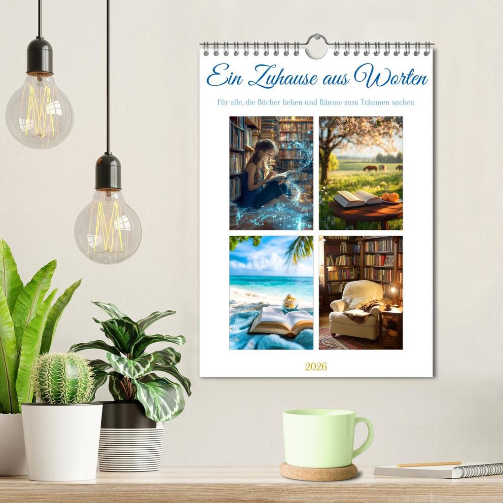 Weitere Ansicht: Ein Zuhause aus Worten (Wandkalender 2026 DIN A4 hoch), CALVENDO Monatskalender | Kerstin Waurick, Calvendo