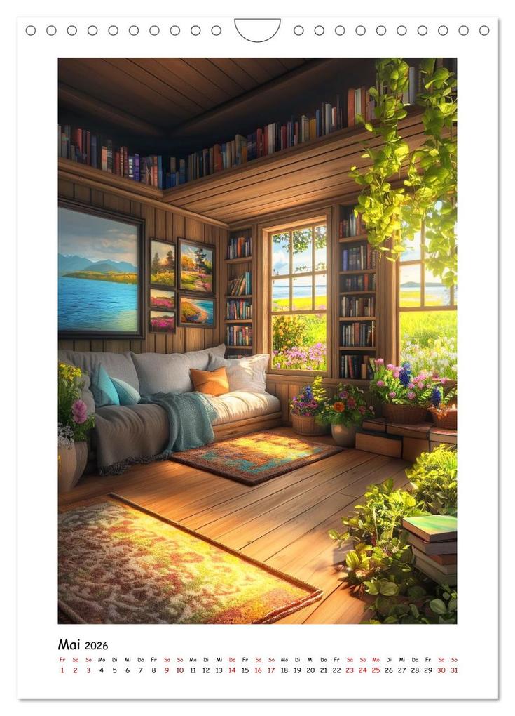 Weitere Ansicht: Ein Zuhause aus Worten (Wandkalender 2026 DIN A4 hoch), CALVENDO Monatskalender | Kerstin Waurick, Calvendo