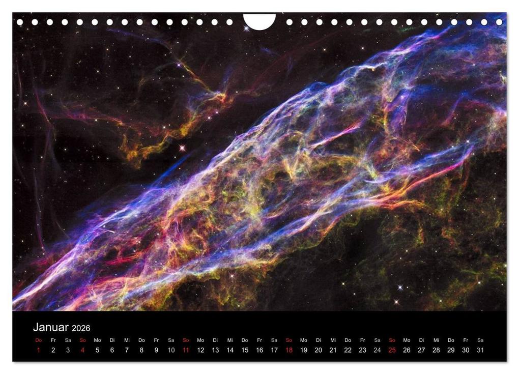 Weitere Ansicht: Der Weltraum. Spektakuläre Gasnebel und Galaxien (Wandkalender 2026 DIN A4 quer), CALVENDO Monatskalender | Calvendo, Elisabeth Stanzer