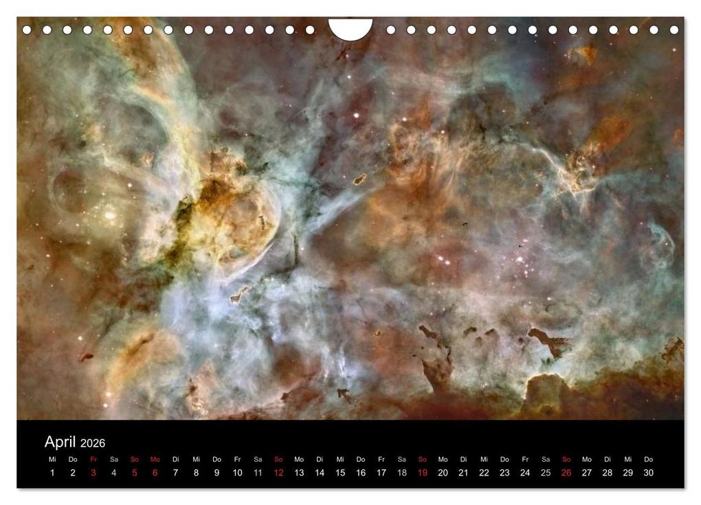Weitere Ansicht: Der Weltraum. Spektakuläre Gasnebel und Galaxien (Wandkalender 2026 DIN A4 quer), CALVENDO Monatskalender | Calvendo, Elisabeth Stanzer