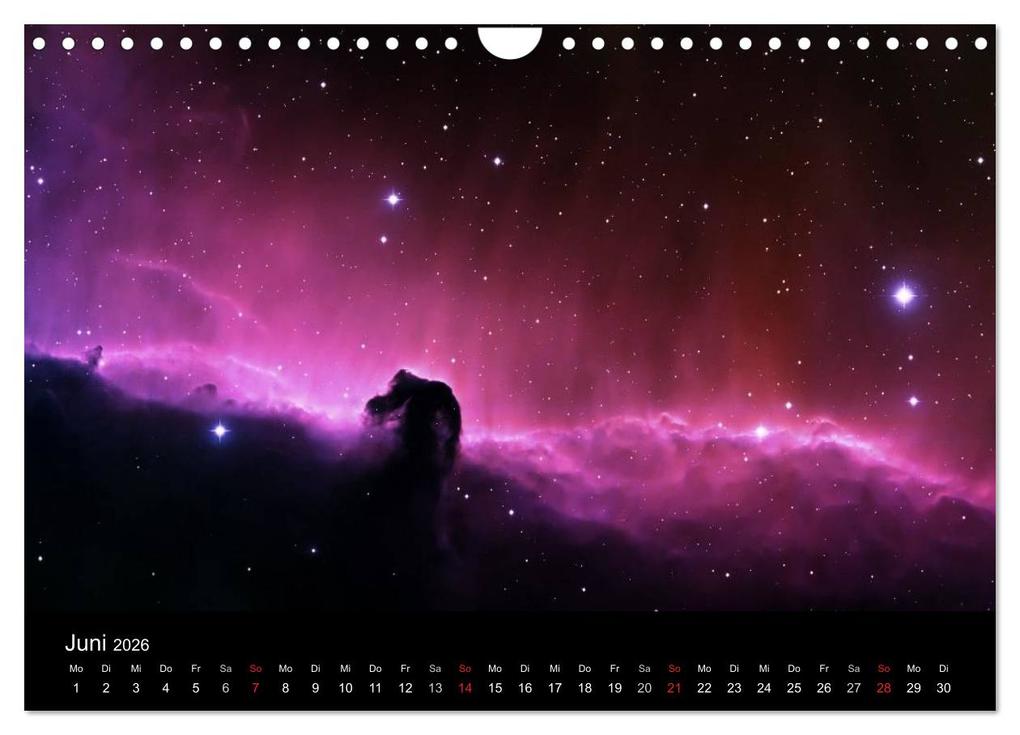 Weitere Ansicht: Der Weltraum. Spektakuläre Gasnebel und Galaxien (Wandkalender 2026 DIN A4 quer), CALVENDO Monatskalender | Calvendo, Elisabeth Stanzer