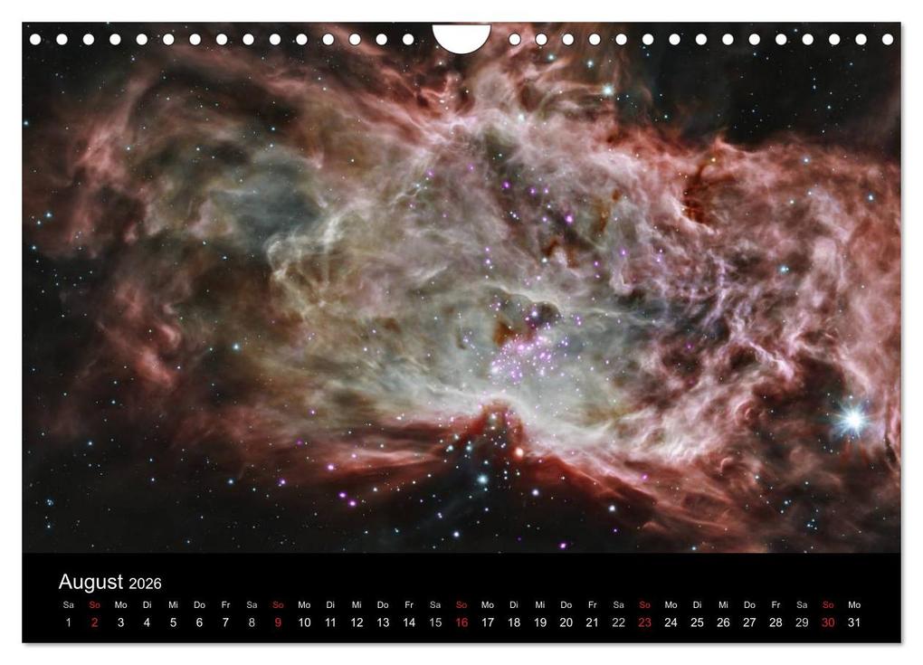 Weitere Ansicht: Der Weltraum. Spektakuläre Gasnebel und Galaxien (Wandkalender 2026 DIN A4 quer), CALVENDO Monatskalender | Calvendo, Elisabeth Stanzer
