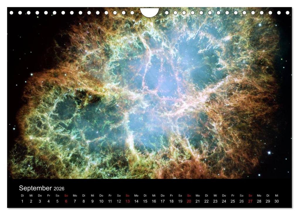Weitere Ansicht: Der Weltraum. Spektakuläre Gasnebel und Galaxien (Wandkalender 2026 DIN A4 quer), CALVENDO Monatskalender | Calvendo, Elisabeth Stanzer