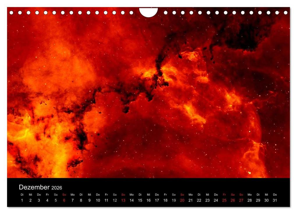 Weitere Ansicht: Der Weltraum. Spektakuläre Gasnebel und Galaxien (Wandkalender 2026 DIN A4 quer), CALVENDO Monatskalender | Calvendo, Elisabeth Stanzer