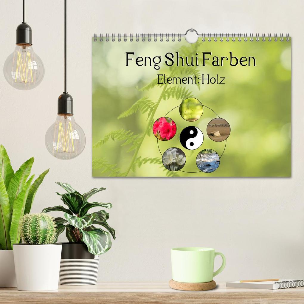 Weitere Ansicht: Feng Shui Farben - Element: Holz (Wandkalender 2026 DIN A4 quer), CALVENDO Monatskalender | Calvendo, Sonja Teßen
