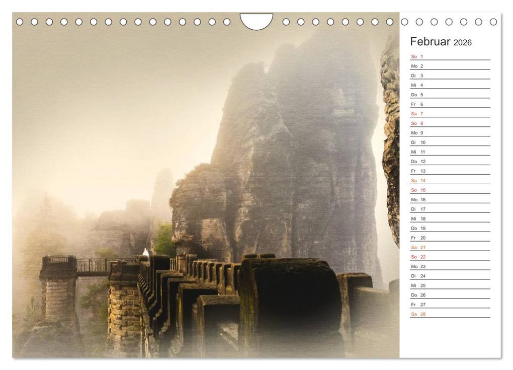Weitere Ansicht: Traumhafte Sächsische Schweiz (Wandkalender 2026 DIN A4 quer), CALVENDO Monatskalender | Calvendo, Dirk Meutzner